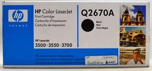 Genuine HP Q2670A Black Color LaserJet Print Cartridge New Sealed - Picture 1 of 4