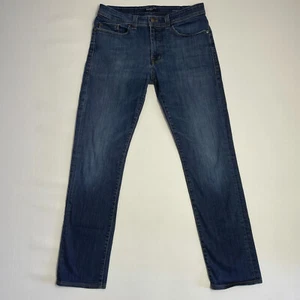 Fidelity Jeans Mens 34 Blue Jimmy Slim Straight Stretch Clampdown Dark M7081 - Picture 1 of 13
