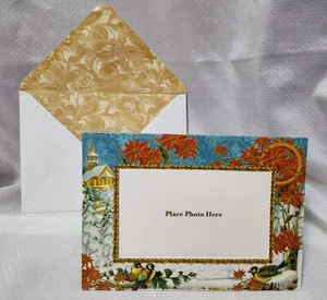 Punch Studio*Family Photo Insert*Elegant Christmas Cards*16 w/Envelopes*New! - Picture 1 of 7