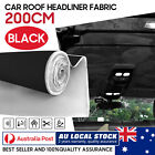 2 X 1.5M X3mm Headliner Upholstery Fabric Trunk Lining Hood Rebuild Black