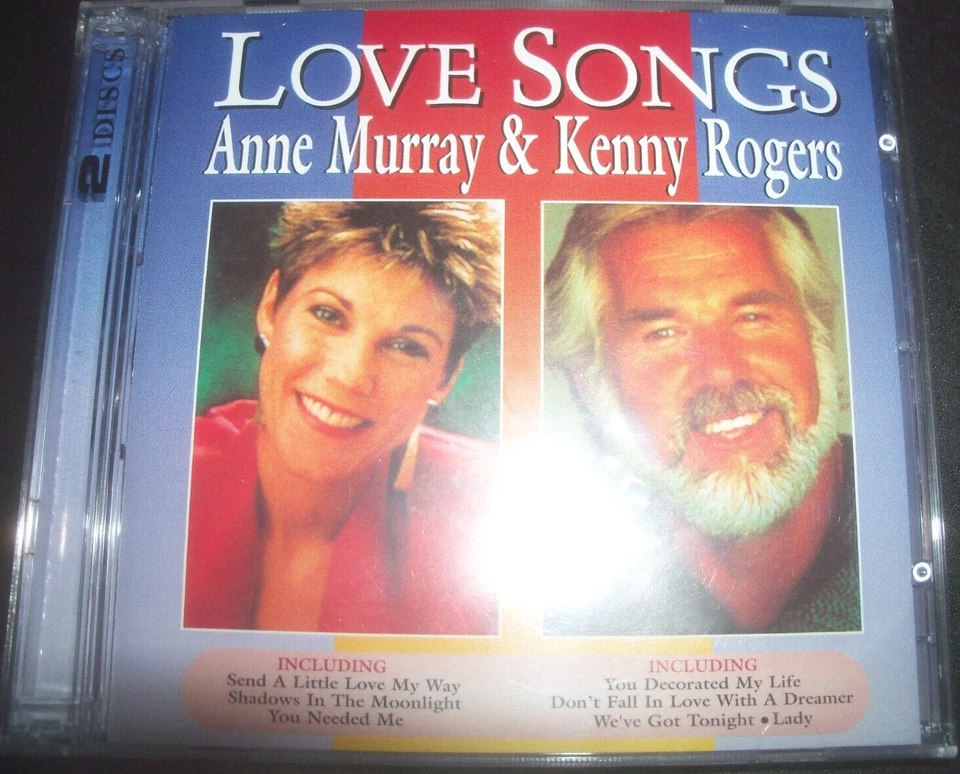 Anne Murray, Kenny Rogers – Love songs 2 CD – New - Image 1 of 1