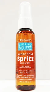 FANTASIA MOUSSE LIQUIDA SUPER HOLD SPRITZ LACCA PER CAPELLI POTERE DI TENUTA 2 oz - Foto 1 di 1