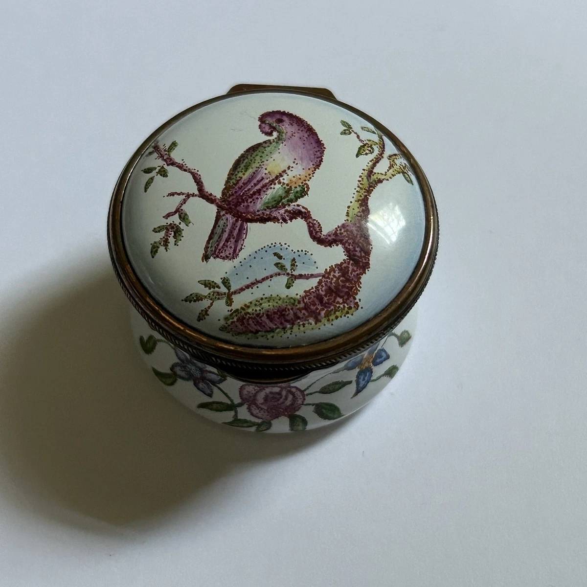 Staffordshire Enamel In Collectible Decorative Trinket Boxes for