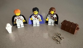 3 LEGO Harry Potter Minifigs from #4706 Forbidden Corridor HP Hermoine Ron Owl +