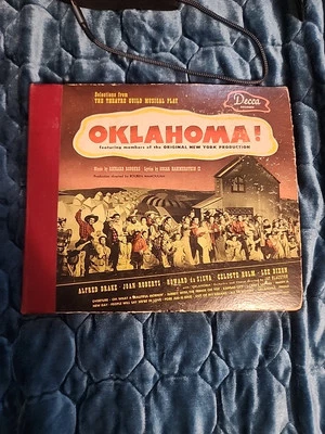 VTG 1943 Decca OKLAHOMA Rodgers & Hammerstein Complete Set Of Six 78RPM Shellac  - Image 1 of 2