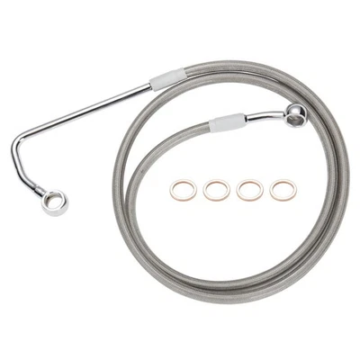 Línea de freno delantero de manillar de 16" para Harley Softail Breakout Deluxe 2011-'17 con ABS Foto 1 de 4