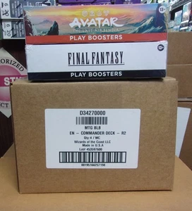 MTG FINAL FANTASY + AVATAR  PLAY BOOSTER BOX + BLOOMBURROW COMMANDER SET OF (4) - Picture 1 of 1