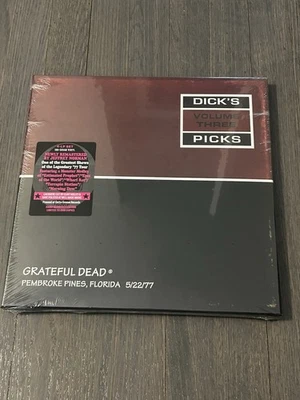 Grateful Dead Dick’s Picks Vol 3 4 LP Box Set 5/22/77 Pembroke Pines Dicks Vinyl - Image 1 of 2