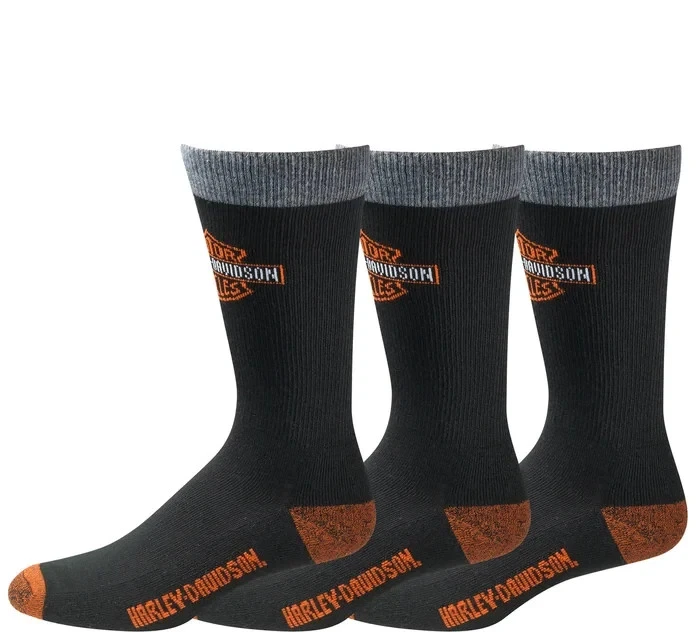 Harley Davidson Bar & Shield Riding Sock men's Shoe Sizes 9-13 4 pair - Image 1 of 1