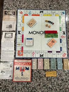 Gioco da tavolo vintage Parker Brothers Monopoly set completo - Foto 1 di 10