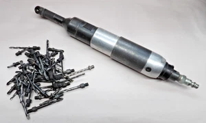 Rockwell 90 Degree Threaded Angle Drill 1/4-28 with 50 Bits Aircraft Tools - Foto 1 di 1