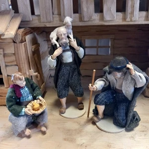 Hirten, drei Krippenfiguren, von HEIDE, Südtirol, handgefertigt - Picture 1 of 13