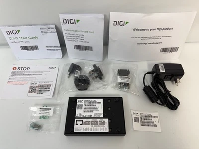 DIGI 50000836-70  70001807 70001834 PORTSERVER TS4 MEI WITH AC ADAPTER NEW - Image 1 of 4