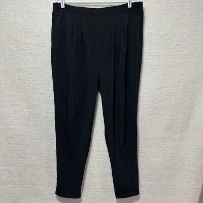 Pantalón Jogger ATHLETA Negro Fácil Fácil Fácil de Presión Tobillo Tiro Alto Elastizado Atlético Talla 14 Foto 1 de 4
