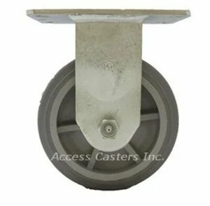 5PLPNR 5" x 2" Rigid Plate Caster, Non-Marking Wheel, 500 lbs Capacity - Picture 1 of 2