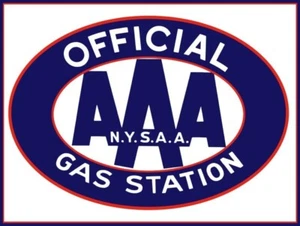 New York State AAA Insurance NEW METAL SIGN: Official Gas Station of AAA - Picture 1 of 1