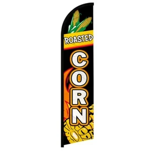 Roasted Corn Full Curve Windless Swooper Flag Concessions Fair Food - Bild 1 von 2