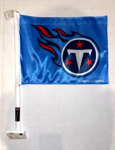 TENNESSEE TITANS LOGO blue 11X14 CAR flag GENUINE NFL Licensed US seller Cover