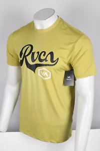 Camiseta activa RVCA para hombre Escape Crew manga corta M mediana dorada - Imagen 1 de 5