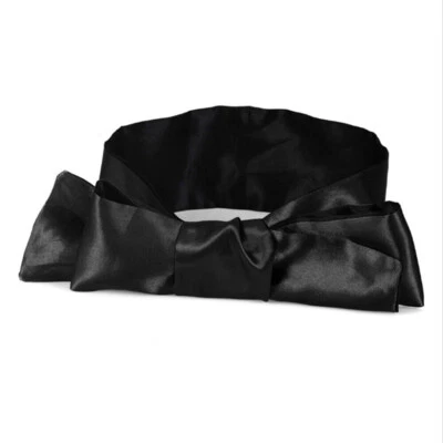 Party Game Sexy Silk Satin Eye Mask Shade Blindfold Ribbon Cosplay Accessories - Image 1 of 4