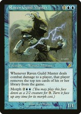Raven Guild Master Scourge HEAVILY PLD Blue Rare MAGIC GATHERING CARD ABUGames