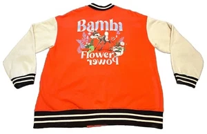 H&M Disney Divided Bambi Oversized Varsity Letterman’s Style Sweatjacke Small - Bild 1 von 6