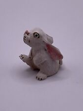 Vintage Artisan Dollhouse Miniature Rabbit Handmade Figurine Bunny Collectible