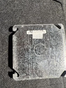 8753 4 Zoll quadratische flache Knockout Box Abdeckung - Menge 6 - Bild 1 von 2