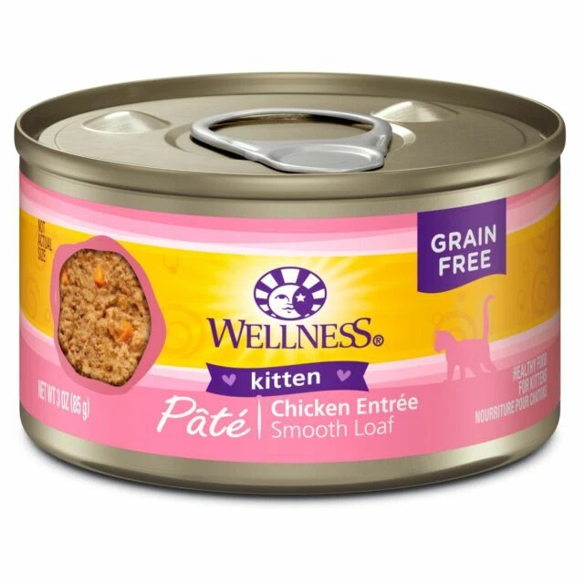 Wellness Complete Health Chicken Pâté Wet Canned Kitten Food 3oz
