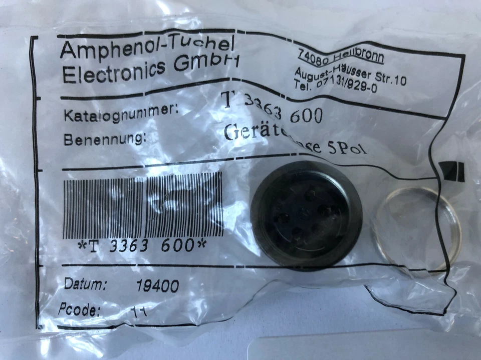 Amphenol-Tuchel T 3363 600, Rundsteckverbinder 5pol, Neu OVP - Bild 1 von 1