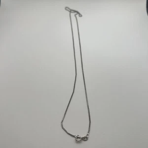 "Collar de plata de ley 925 unisex estilo bloque cuerda hecho en Italia 25""" - Imagen 1 de 5