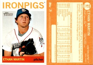 Ethan Martin 2013 Topps Heritage Minor League Baseball Card 67 GreatLakes