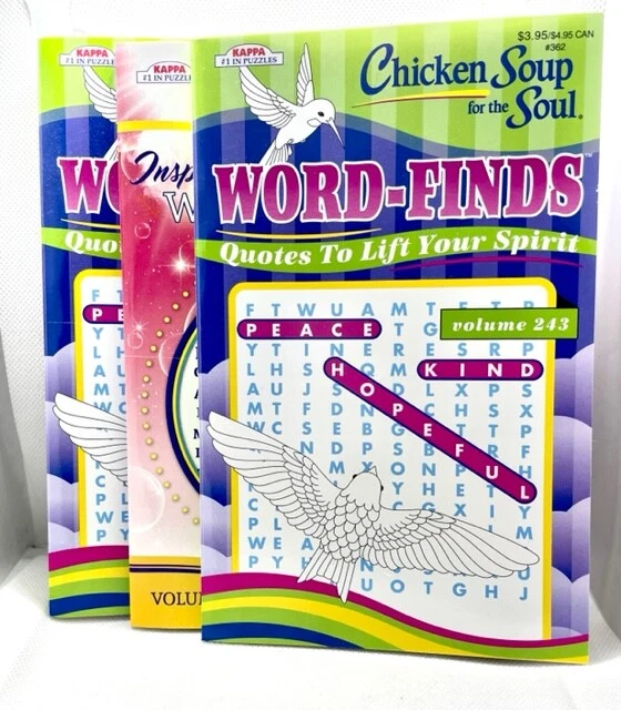 Chicken Soup for The Soul Word Find Puzzle Book Volume 98 Word-find Kappa 11