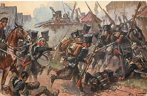Postal alemana de la Primera Guerra Mundial Brigada Cuerno Grossgorschen 2 de mayo de 1813 Guerra Napoleónica 108 - Imagen 1 de 2