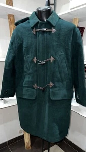 GUY MAGUIRE CAPPOTTO CASHMERE MONTGOMERY usato Uomo Man Verde Tg 52 PGS867PI - Imagen 1 de 9