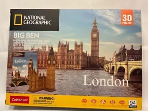 3D Puzzle Big Ben London Höhe: 49,2 cm! CubicFun Glockenturm Westminster England - Bild 1 von 1