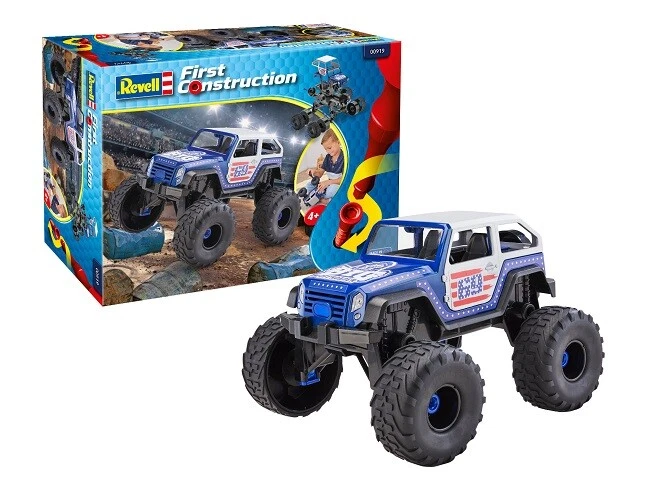 Revell 00919 - 1/20 First Construction - Monster Truck - Nuovo - Immagine 1 di 1