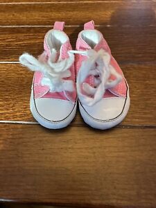 Converse All Star Chuck Taylor Infant Pink High Top Shoes Size 2 ADORABLE in EUC