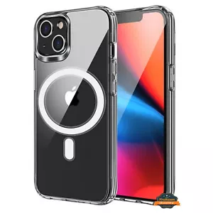 For Apple iPhone 16 Clear Compatible with Magsafe Wireless Charger Case Cover - Picture 1 of 8