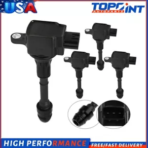 4 For 2005-2006 Nissan X-Trail Altima Sentra 2.5L L4 UF350 Ignition Coil - Picture 1 of 9