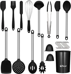 Cibeat Kitchen Cooking Utensils Set, 27 Pcs Non-Stick Silicone Utensils with Hol - Picture 1 of 12