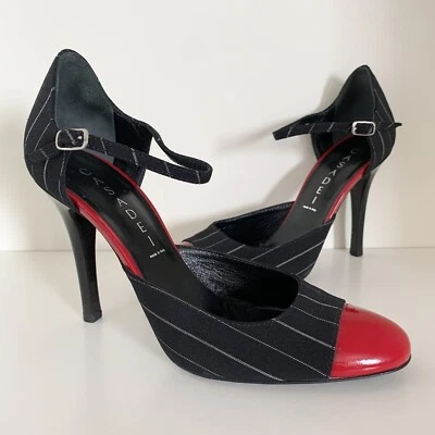 Tacones Casadei a rayas con puntera Foto 1 de 4