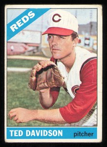 Ted Davidson 1966 Topps Cincinnati Reds 89 Baseball Card