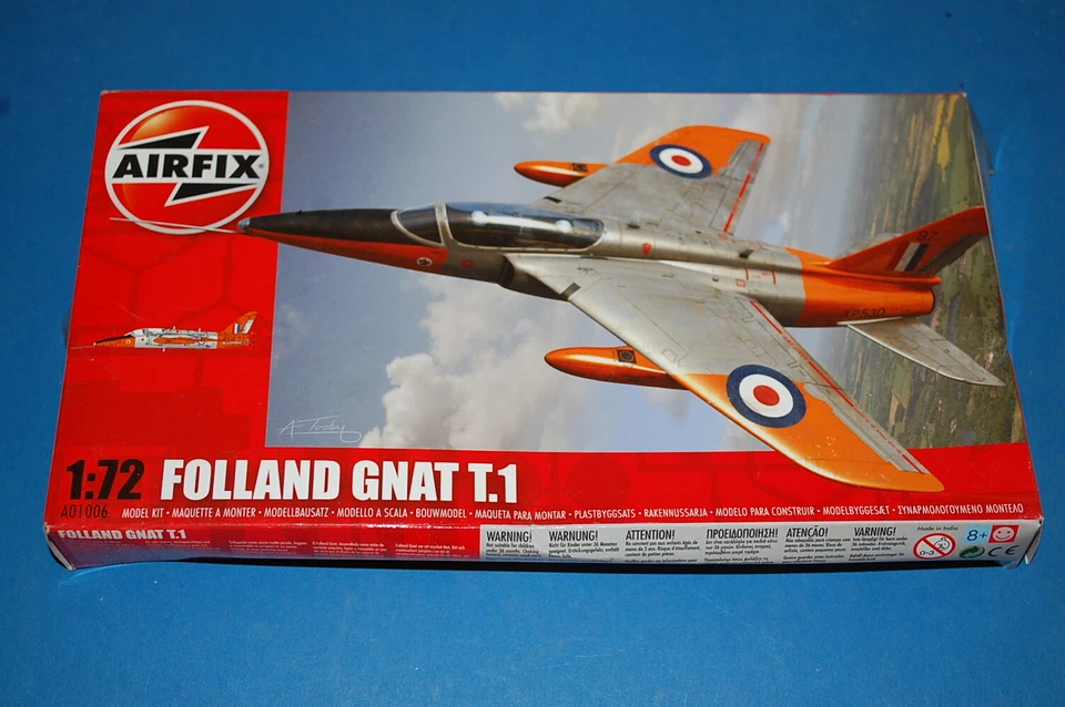 Hornby Hobbies A01006 Airfix Scala 1 72 Folland Gnat Aereo Militario Serie 1 Mod