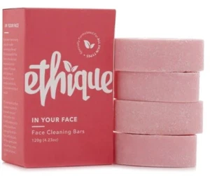 Ethique In Your Face Cleansing Bars 120g Solid Face Cleanser **BBE: 06/23**