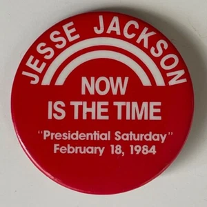 Vintage 1984 JESSE JACKSON button Presidential Campaign pin NY Primary 2.25" - Picture 1 of 3