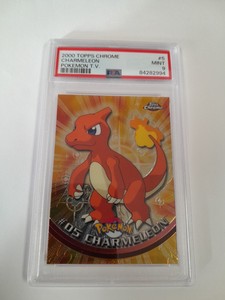 PSA 9 Charmeleon Topps Chrome #5 Pokemon TV Holo Foil 2000 Graded Gem Mint