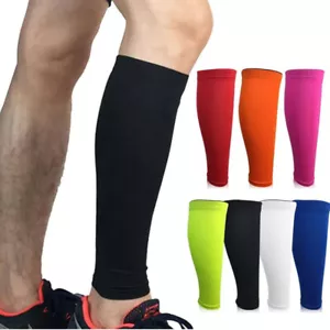 Soporte deportivo para pierna pantorrilla pierna manga elástica compresión ejercicio unisex - Imagen 1 de 10