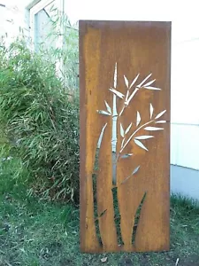 Edelrost Garten Sichtschutz Rost Sichtschutzwand Metall 1mm B35 H125cm 031344 - Bild 1 von 5