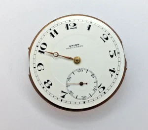 UNION HORLOGERE Pocket Watch Movement - Hunter - Restoration / Repair - Picture 1 of 5